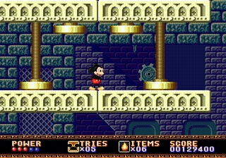 une photo d'Ã©cran de Castle of Illusion sur Sega Megadrive